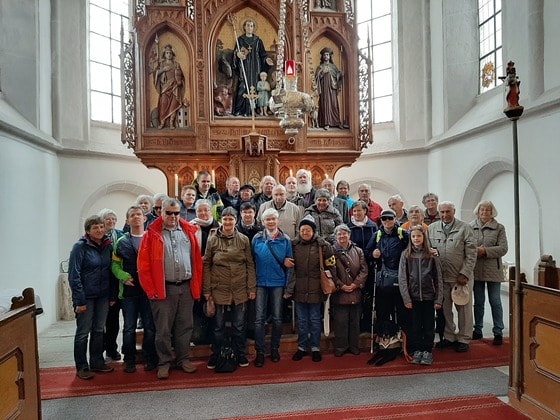 Wallfahrergruppe der Blindenpastoral der Diözese Linz