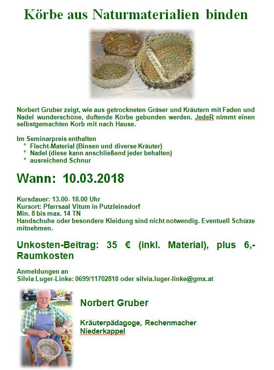 Körbe aus Naturmaterialien