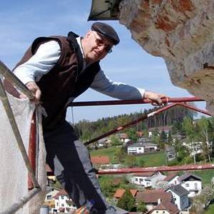 Selbst der Fotograf muss sich hoch hinaustrauen. (Martin Manigatterer)