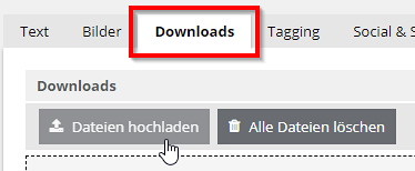 Datei hochladen - Register
