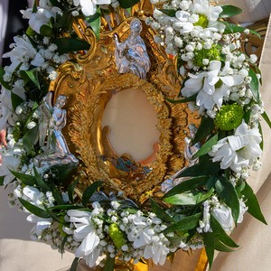 Geschmückte Monstranz