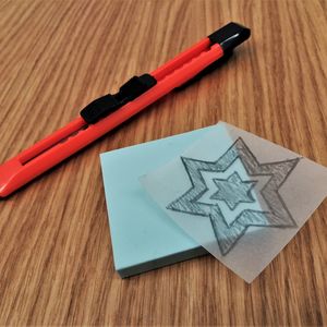 04 Stempelgummi rechteckig zuschneiden