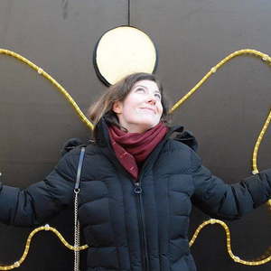 Engel-Treff auf der Landstraße