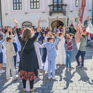 Segnung der Kreuzigungsgruppe am Schmidberg