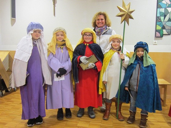 mit KiGa-Leiterin Gabi Rosenmayr                               