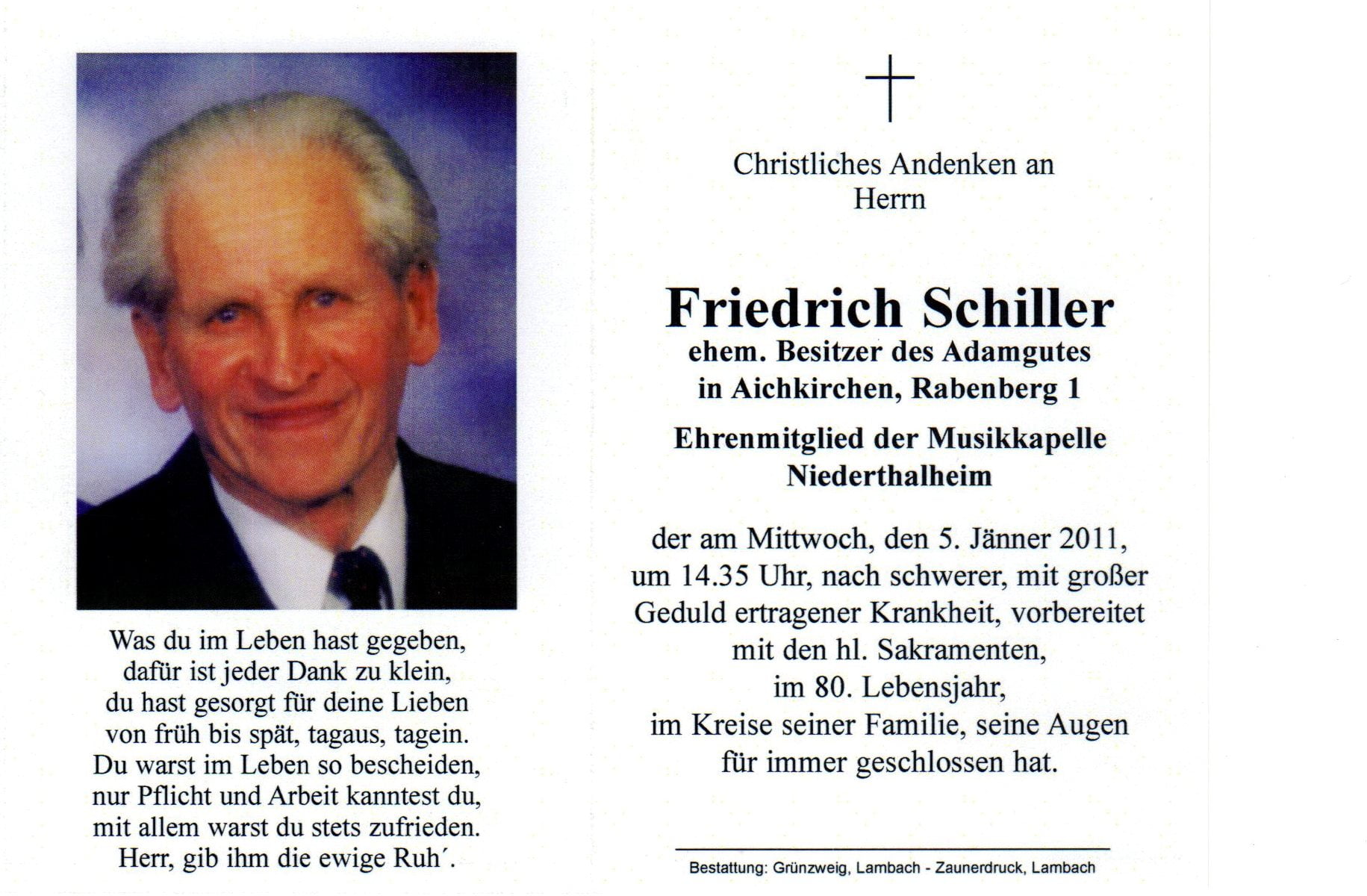 Schiller Friedrich