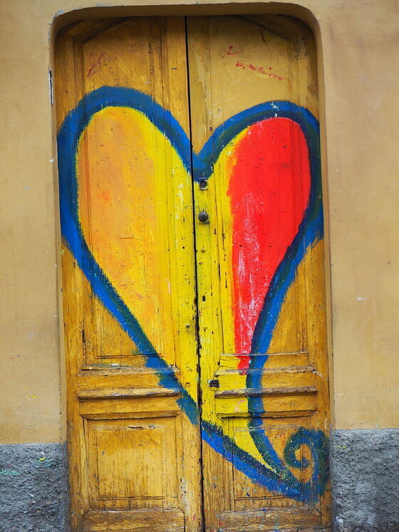Tür mit Herz