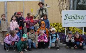 Kindergartenausflug in eine Gärtnerei