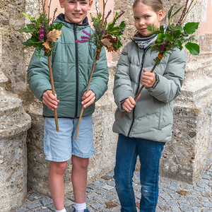Palmbuschenbinden Pfarre Kirchdorf an der Krems
