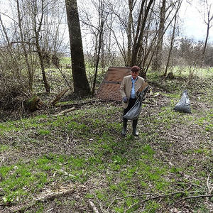 Traunauen-Reinigung mit ökomenischen Gottesdienst
