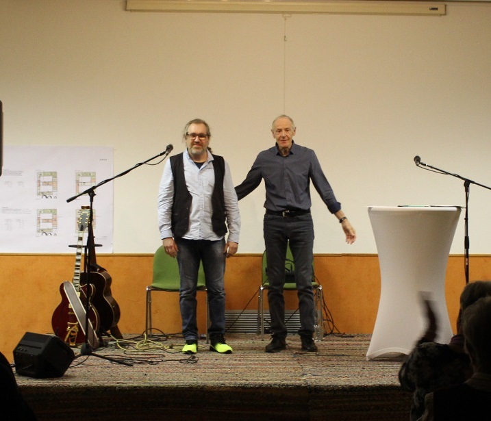 Martin Reisinger und Günter Wolkerstorfer auf der Bühne