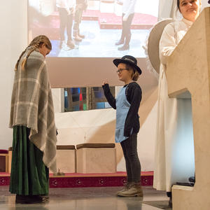 Die Kindermette in der Pfarre Kirchdorf/Krems. Gestaltet von der Katholischen Jungschar.