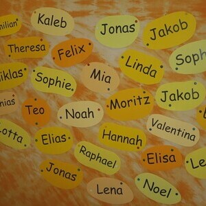 Die im letzen Jahr getauften Kinder