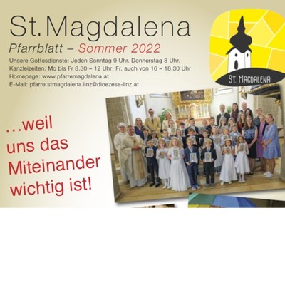 Pfarrblatt Sommer 2022