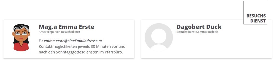 PGR Person Screenshot / © Websupport/Diözese Linz PGR Person Screenshot