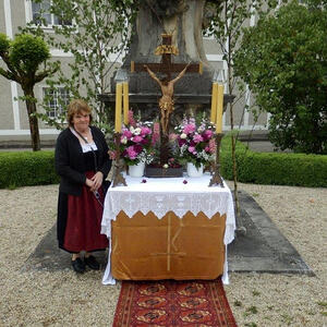 Fronleichnamsprozession auf Rädern