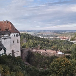 Blick über das Thüringer Burgenland