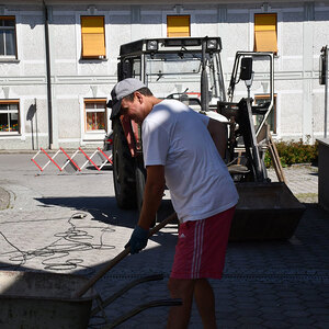 an der Mauer am 2. Tag