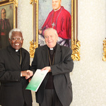 Der Vizepräsident der afrikanischen Bischofskonferenz, Francisco Joao Silota, zu Besuch, 11.9.2010