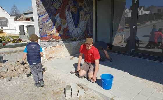 Renovierungsarbeiten bei der Aufbahrungshalle sind abgeschlossen.