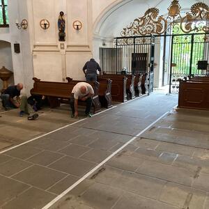 Entfernung der Bestuhlung