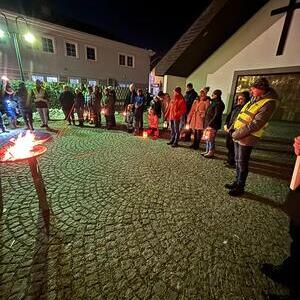 Beginn am Kirchplatz