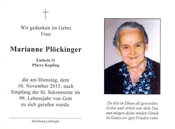 Marianne Plöckinger / © Pfarrgemeinde Kopfing Marianne Plöckinger