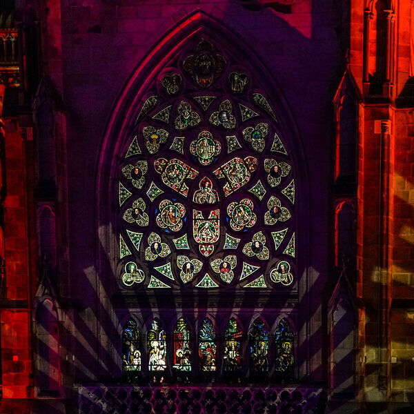 Vom 10. Juli bis 8. August 2026, während der Konzertreihe Klassik am Dom, lässt der Mariendom Linz sein Friedensfenster und dessen darunterliegende, moderne Interpretation abends auf den Domplatz erleuchten. Die beiden Fenster werden damit zum Symbol