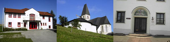 Pfarrheim - Kirche - Pfarrhof