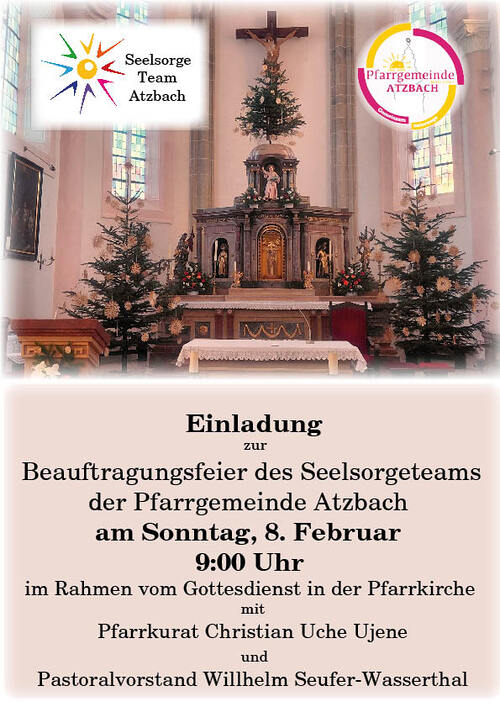 Beauftragungsfeier Seelsorgeteam Atzbach