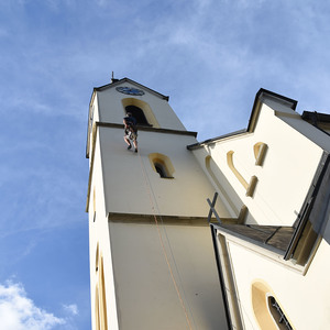 Fotograf Wilfried wagte sich hoch hinauf