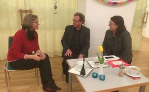 Quartals.Gespräch 7 (v. l.): Mag.a Anna Wall-Strasser, Univ.-Prof. Dr. Christian Spieß und Mag.a Gabriele Eder-Cakl. 