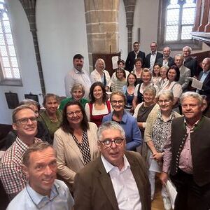 Der Kirchenchor bei der finalen Probe zum Fronleichnamsfest