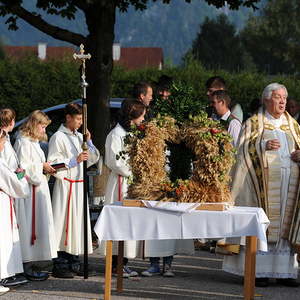 Segnung der Erntekrone