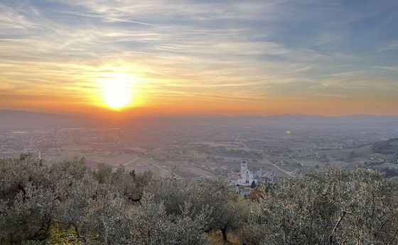 Sonnenuntergang Assisi
