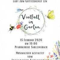 Vielfalt im Garten - Gottesdienst