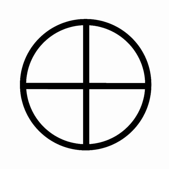 Kreis-Kreuzsymbol der Indianer / Stephanusrunde Auch bei den Indianern ist die Kombination aus Kreis und Kreuz zu finden