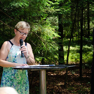 Gedenkfeier Fliegerkreuz in Entholz