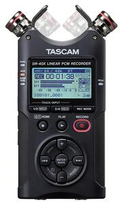 Tascam DR-40X | Portable 4-Track Digital Audio Recorder and USB Audio Interface 