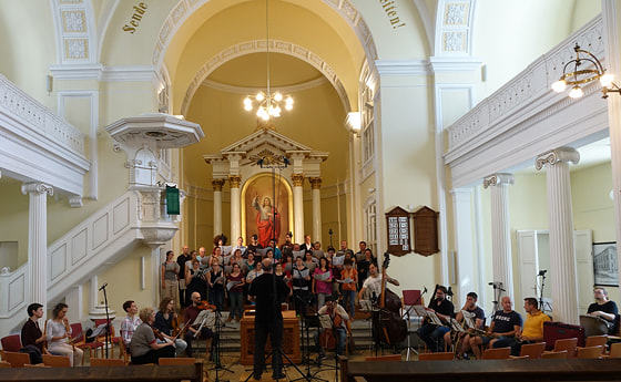 CD-Aufnahme des Konservatoriums für Kirchenmusik der Diözese Linz in der Martin-Luther-Kirche Linz