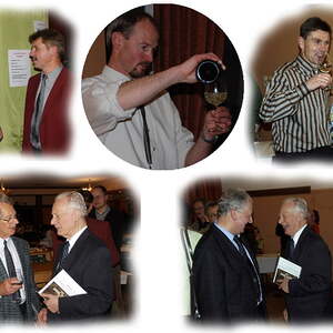 Bei einem Glas Wein war die Stimmung prächtig