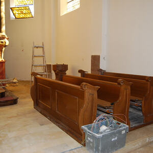 Innenrenovierung der Kirche 2011