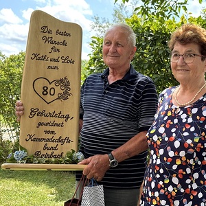 Katharina  und Alois Schreiner werden 80