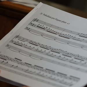 Noten beim Ökumenischen Orgelseminar in Ungenach