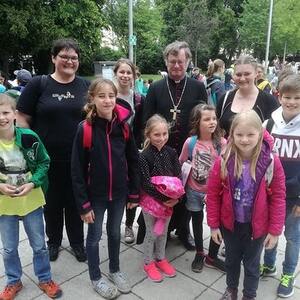 Unsere MinistrantInnen beim JuKI Fest im Mai 2017 in Linz