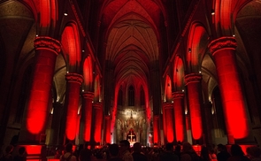 Linzer Mariendom in einem besonderen Licht