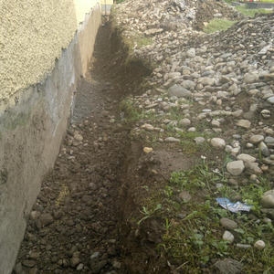 Foto: © Pfarre Oberkappel; Sanierung der Friedhofsmauer 2015