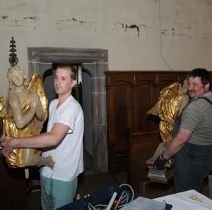 Ausräumen und Mauerwerksarbeiten, Boden