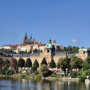 Burggelände auf dem Berg Hradschin