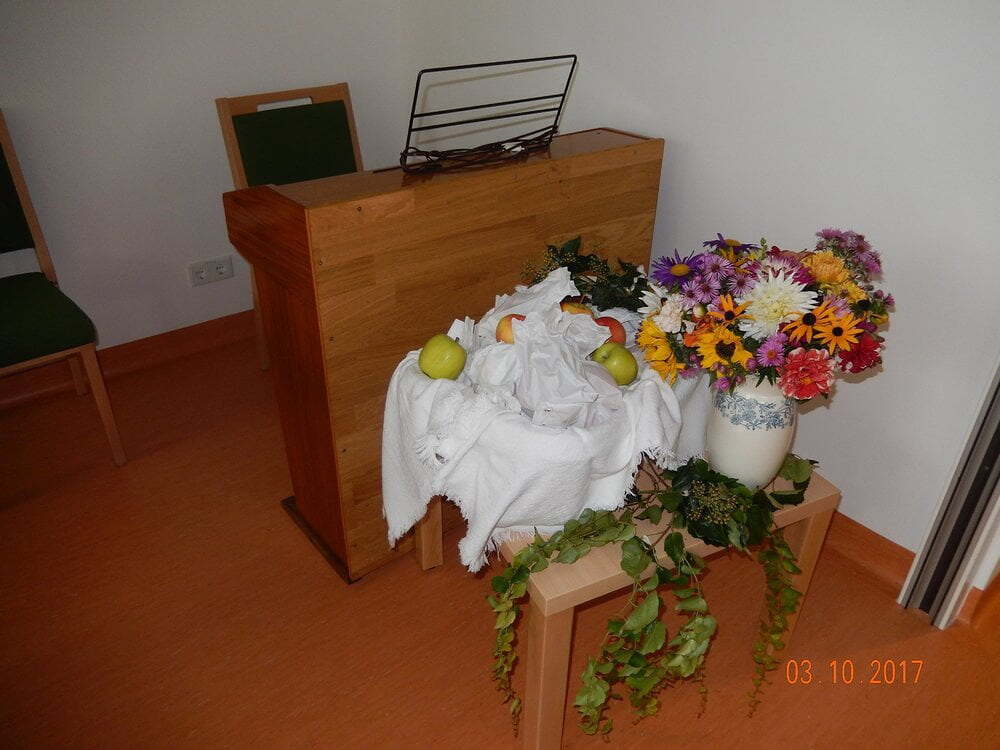 Erntedank im neuen Seniorenheim
